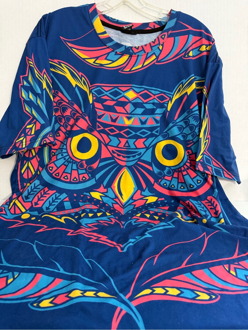 Into the AM Men’s Navy Blue Graphic Owl Short Sleeve Tee